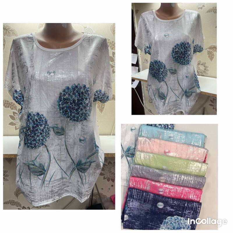 Bluzki damskie Roz L-3XL, Mix Kolor Paczka 12 szt